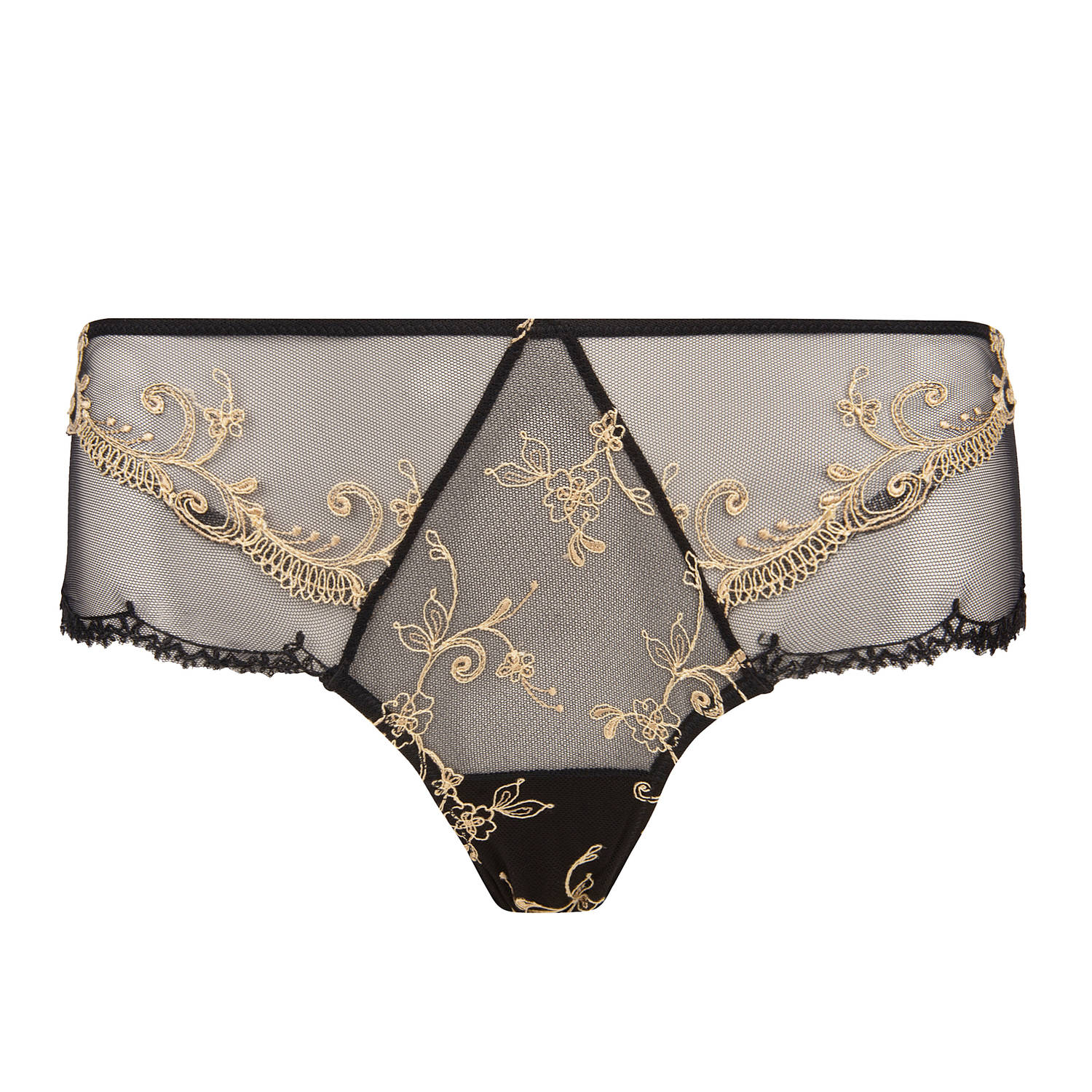 【LISE CHARMEL】新作ショートベスト★Deesse en Glam Lise Charmel 'Deesse en Glam' Shorty in Black & Gold