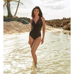 Overview image: Miraclesuit badpak rock solid Wrapsody zwart