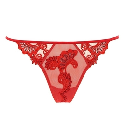 Overview second image: Lise Charmel string sexy Dressing Floral rood