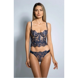 Overview second image: I.D.Sarrieri bustier navy blue Royal Jewel