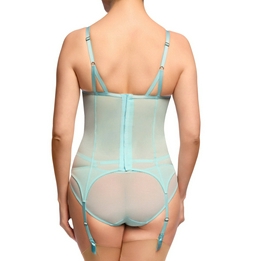 Overview second image: Dita von Teese bustier Madame X powder blue