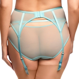 Overview second image: Dita von Teese jarretel Madame X powder blue