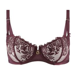 Overview second image: Aubade bh balconnet femme passion wineberry