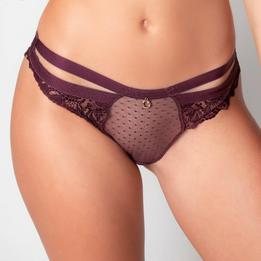 Overview second image: Aubade slip femme passion wineberry